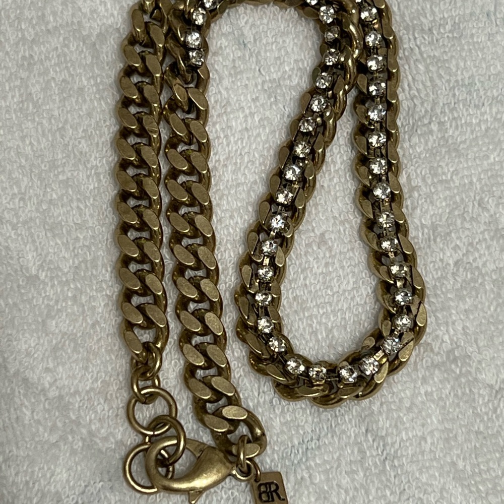 Goldish chunky necklace - Picture 3 of 5